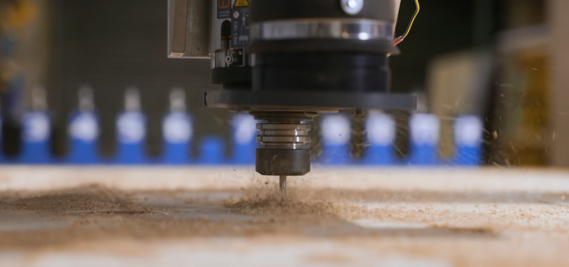 CNC router cutting material